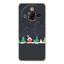 Силіконовий бампер на різдво для ZTE Nubia Focus Pro (Місто зимове)