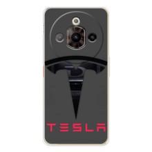 Силиконовый бампер с картинкой машины на ZTE Nubia Focus Pro – Logo TESLA