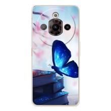 Силиконовый бампер с картинкой животных для ZTE Nubia Focus Pro (Бабочка синяя)