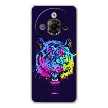 Силиконовый бампер с картинкой животных для ZTE Nubia Focus Pro (Тигр-Арт)