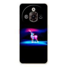 Силиконовый бампер с картинкой животных для ZTE Nubia Focus Pro (Яркий олень)