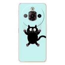 Силиконовый чехол с котиком для ZTE Nubia Focus Pro – Падающий кот