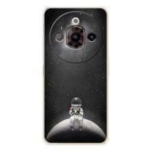 Силиконовый Чехол с принтом "Космонавты" на ZTE Nubia Focus Pro – Космонавт романтик