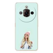 Силиконовый Чехол на ZTE Nubia Focus Pro с картинкой Стильных Девушек – В шапке