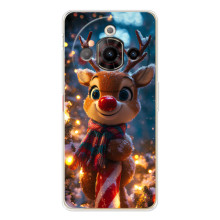 Яскравий чохол для ZTE Nubia Focus Pro з Зимові Оленята – Олень з шарфом