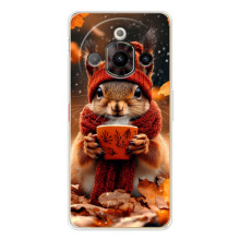 Печатный чехол «Зверята с кофе» для ZTE Nubia Focus Pro – Белка с кофе