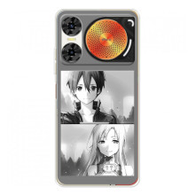 Чехол с персонажами АНИМЕ на ZTE Nubia Music 2 – Кирито-Асуна
