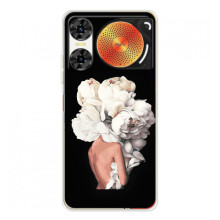Чехлы (ART) Цветы на ZTE Nubia Music 2 (VPrint) (Білі квіти)