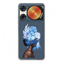 Чехлы (ART) Цветы на ZTE Nubia Music 2 (VPrint) (Квіти на голові)