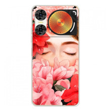 Чехлы (ART) Цветы на ZTE Nubia Music 2 (VPrint) (Очі в квітах)