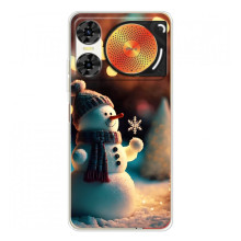 Чехлы на Новый Год ZTE Nubia Music 2 (Снеговик праздничный)