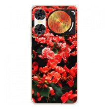 Чохли з квітами для ZTE Nubia Music 2 (VPrint) (Квіти червоні)