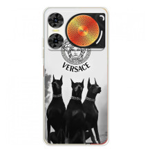 Чохли VERSACE для ЗТЕ Нюбія Мyзiк 2 (PREMIUMPrint) (Доберман Версаче)