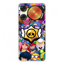 Чехол для ZTE Nubia Music 2 Бравл Старс (VPrint) (Лого Brawl Stars)