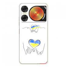 Чохол для Патріота України ZTE Nubia Music 2 - (AlphaPrint) (Мир Україні)