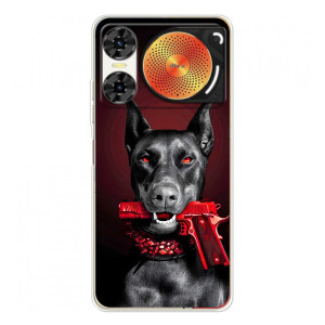 Чехол ДОБЕРМАН для ZTE Nubia Music 2 – Доберман злой