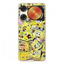 Чохол Губка Боб для ЗТЕ Нюбія Мyзiк 2 (Емоції Спан Боба)