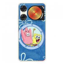 Чохол Губка Боб для ЗТЕ Нюбія Мyзiк 2 (В ілюмінаторі)