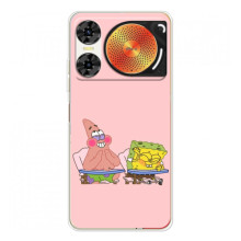 Чохол Губка Боб для ЗТЕ Нюбія Мyзiк 2 (За партою)