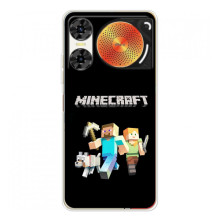 Чохол Майнкрафт на ZTE Nubia Music 2 (AlphaPrint) Minecraft (герої Minecraft)
