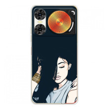 Чохол з друком для ZTE Nubia Music 2 - (Мода) (AlphaPrint) (Гарна дівчина)