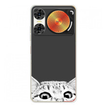 Чехол на ЗТЕ Нюбия Мьюзик 2 с Котами (VPrint) (Выглядывает кот)