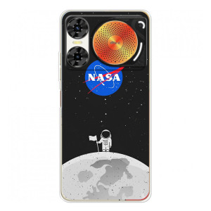 Силіконовый бампер з принтом "Наса" на ZTE Nubia Music 2 – Космонавт NASA