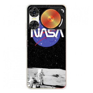 Силіконовый бампер з принтом "Наса" на ZTE Nubia Music 2 – Nasa на місяці