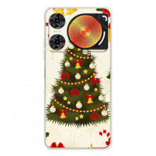 Чехол Новогодняя Елка на ZTE Nubia Music 2 – Новогодний принт