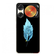 Чехол с картинками на черном фоне для ZTE Nubia Music 2 – Листочек