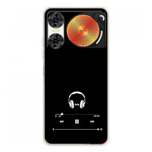 Чехол с картинками на черном фоне для ZTE Nubia Music 2 – Плеер