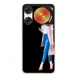 Чохол з картинкою Модні Дівчата ZTE Nubia Music 2 (Дівчина з телефоном)