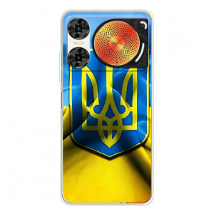 Чехол с картинкой (Патриотический ГЕРБ) на ZTE Nubia Music 2 (Герб и Флаг Украины)
