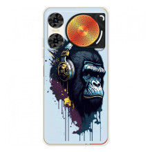 Чохол з Мавпами ZTE Nubia Music 2 - (AlphaPrint) – Горила в навушниках