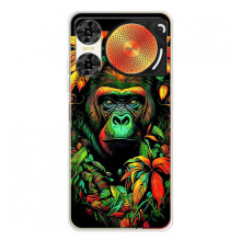 Чохол з Мавпами ZTE Nubia Music 2 - (AlphaPrint) – Мавпа в квітах