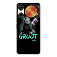 Чехол Супергерои Марвел на ZTE Нюбия Мьюзик 2 (Groot)