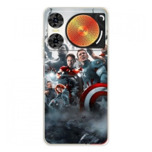 Чехол Супергерои Марвел на ZTE Нюбия Мьюзик 2 (Команда марвел)