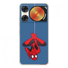 Чехол Супергерой Человека Паука на ZTE Nubia Music 2 – На паутине