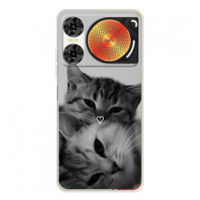 Чехол с рисунком кот на ZTE Nubia Music 2 (Пара котов)
