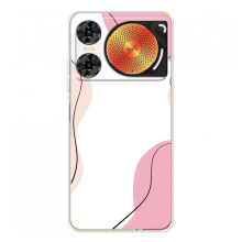 Чехол цветочный дизайн для ZTE Nubia Music 2 (Розовый фон)