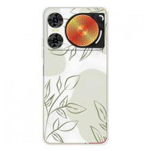 Чехол цветочный дизайн для ZTE Nubia Music 2 (Зелёный дизайн)