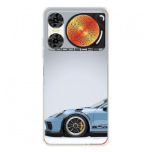 Чохол з авто Порше для ZTE Nubia Music 2 – Блакитний Порше