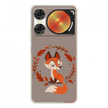 Чохол з принтом лисички ЗТЕ Нюбія Музика 2 – Лисиця