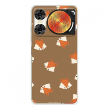 Чохол з принтом лисички ЗТЕ Нюбія Музика 2 – Маленькі лисички