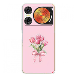 Чохол з розовим принтом для ZTE Nubia Music 2