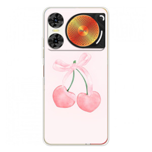 Чохол з розовим принтом для ZTE Nubia Music 2