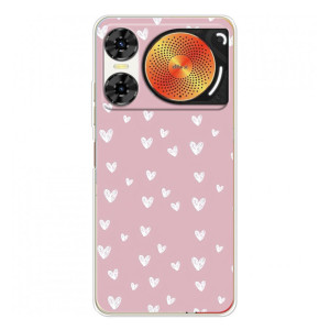 Чехол с розовым рисунком для ZTE Nubia Music 2