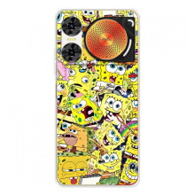 Силиконовый чехол Спанч Боб на ZTE Нюбия Мьюзик 2 (Спанч Боб Арт)