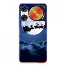 Новогодние Чехлы для ЗТЕ Нюбия Мьюзик 2 (VPrint) (Санта - луна)