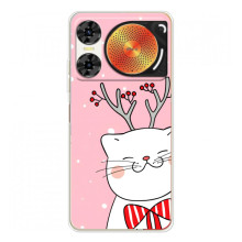 Новогодние Чехлы для ЗТЕ Нюбия Мьюзик 2 (VPrint) (Зимний кот)